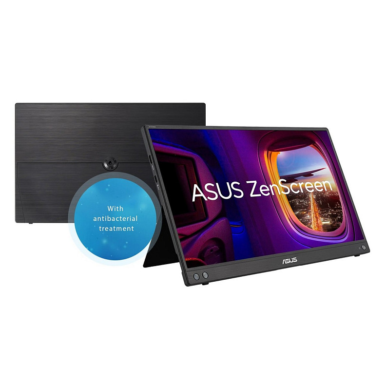 Монитор портативный Asus 15.6" ZenScreen MB16AHV mHDMI, 2xUSB-C, IPS, Cover