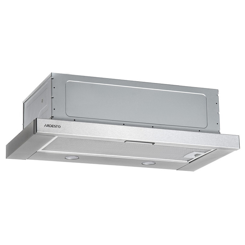 Витяжка Ardesto телескопічна, 60см, 450м3ч, метал, 2х1Вт LED, кнопкове, нерж