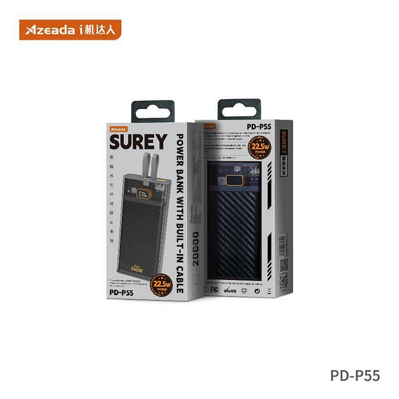 Универсальная мобильная батарея Proda PD-P55 20000mAh Black (PD-P55-BK)