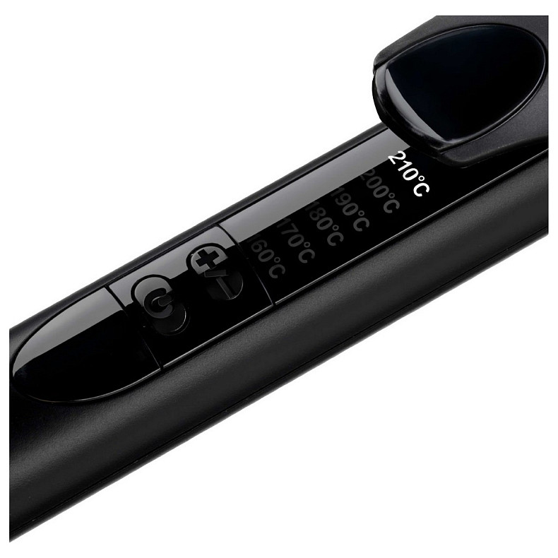 Плойка Babyliss, 37Вт, темп.режимів-6, D -19mm, 160-210С,  термо килимок, кварц, кераміка, чорно-рож