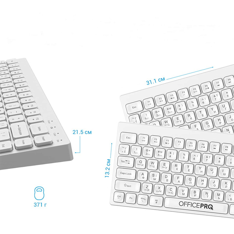 Клавіатура бездротова OfficePro (SK955W)