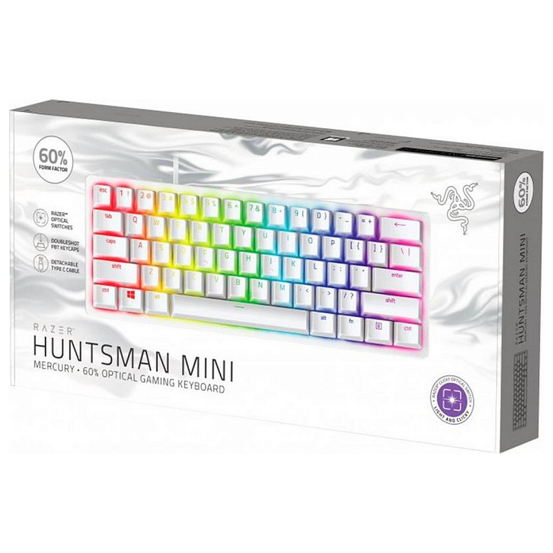 Клавіатура Razer Huntsman Mini Mercury Red Switch White (RZ03-03392200-R3R1)