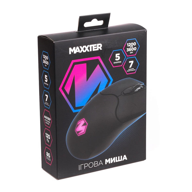 Мышь Maxxter Instant 603 Black USB