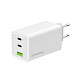 Сетевое зарядное устройство ColorWay GaN Mini 100W PD Port PPS USB (USB-2C1A) White (CW-CHS061PD-WT)