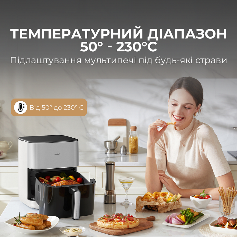 Мультипечь MOVA AeroChef FD10 Pro White