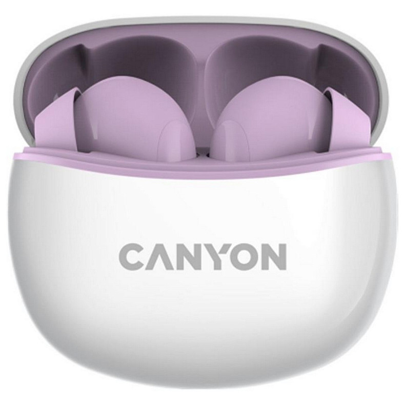 Bluetooth-гарнітура Canyon TWS-5 Purple (CNS-TWS5PU)