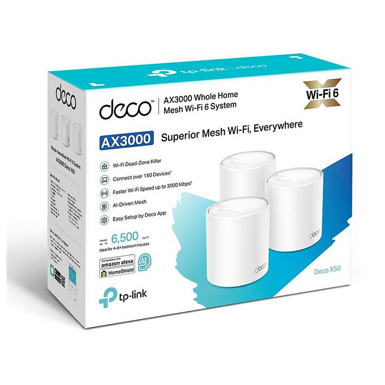 WiFi Mesh система TP-Link Deco X50 3-pack