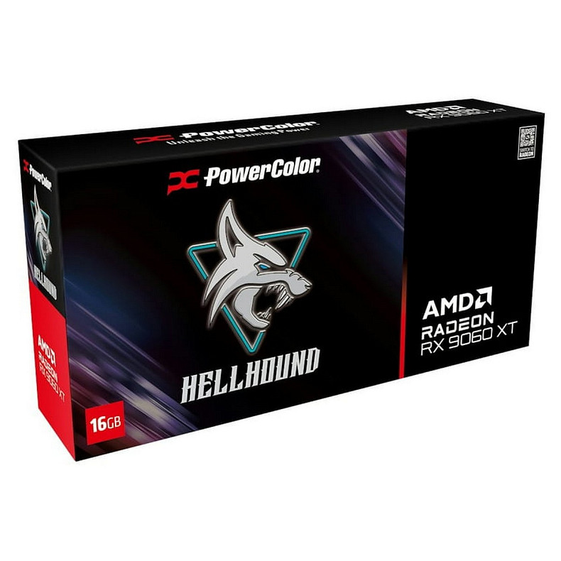 Видеокарта PowerColor Radeon RX 9060 XT Hellhound 16GB GDDR6 OC (RX9060XT 16G-L/OC)
