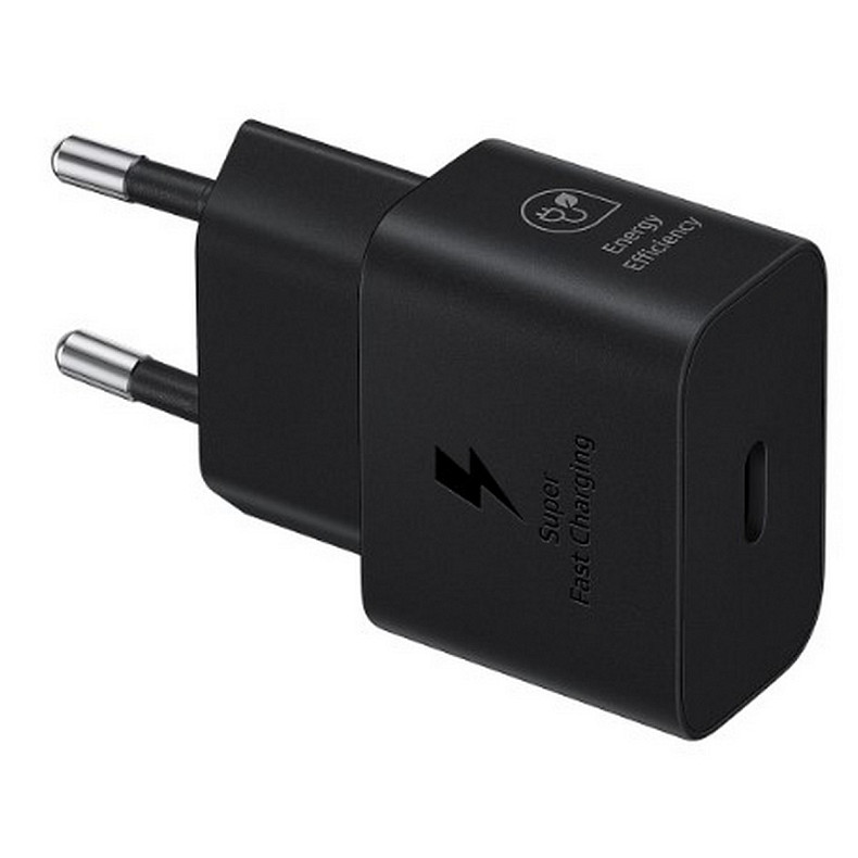 Мережевий зарядний пристрій Samsung 25W Power Adapter (w/o cable) Black