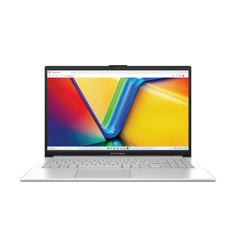 Ноутбук ASUS Vivobook Go 15 E1504FA-BQ049 15.6" FHD IPS, AMD R5-7520U, 8GB, F512GB, UMA, NoOS, Серебряный