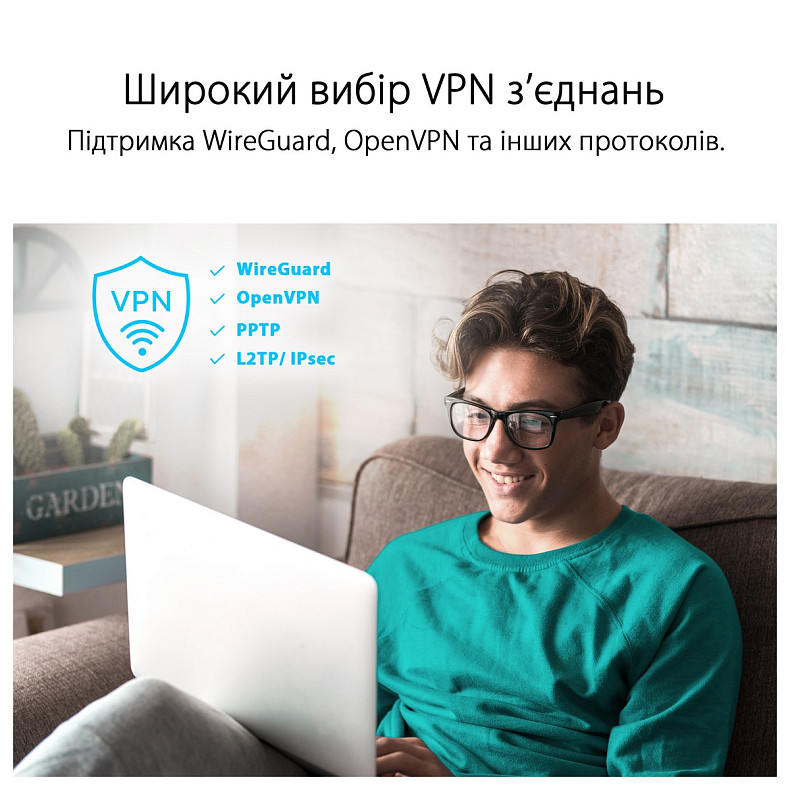 Wi-Fi Роутер Asus RT-AX52 (90IG08T0-MO3H00)