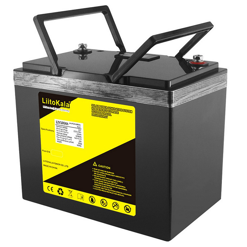 Акумуляторна батарея LiitoKala LiFePO4 12V100Ah, LCD