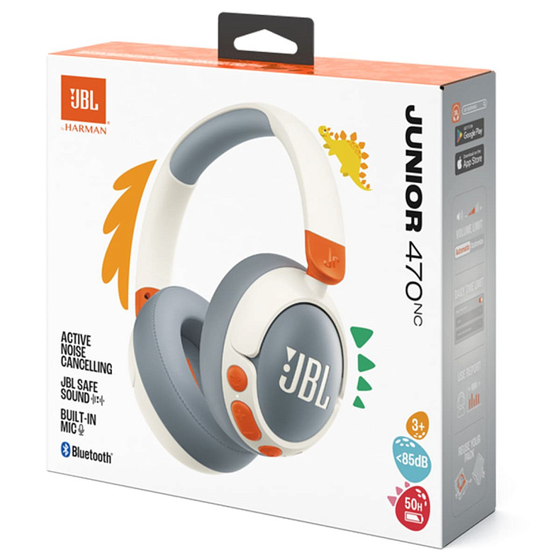 Навушники JBL JR 470 NC White (JBLJR470NCWHT)