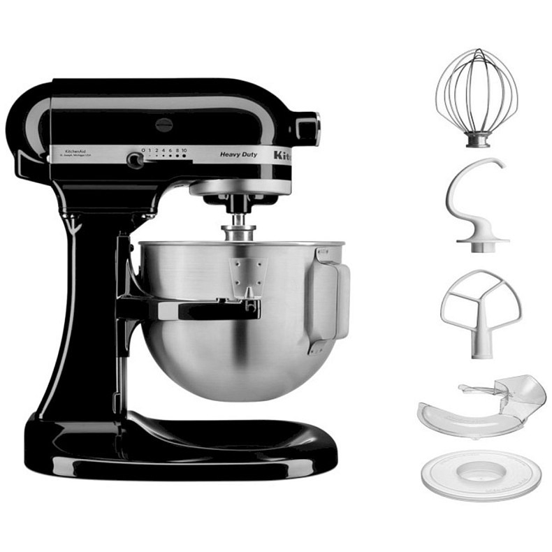 Кухонний комбайн KitchenAid Heavy Duty 4,8 л 5KPM5EOB з відкидним блоком чорний