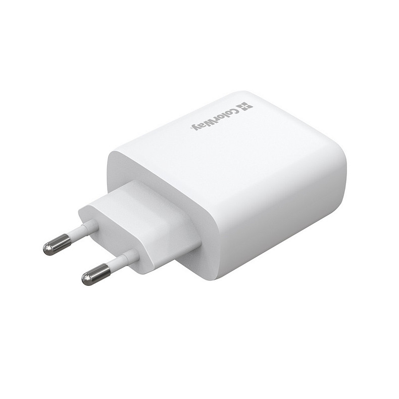 Зарядний пристрій ColorWay GaN Mini 50W PD Port PPS USB (Type-C PD 30W + Type-C PD 20W) Wh