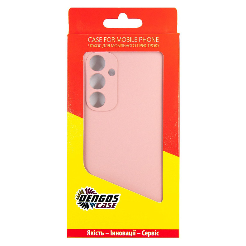 Чохол-накладка Dengos для Samsung Galaxy A35 SM-A356 Pink (DG-KM-91) + захисне скло
