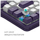 Клавіатура Dark Project ALU87 Violet (DPKB_VIOLET_87_ANSI_UA)