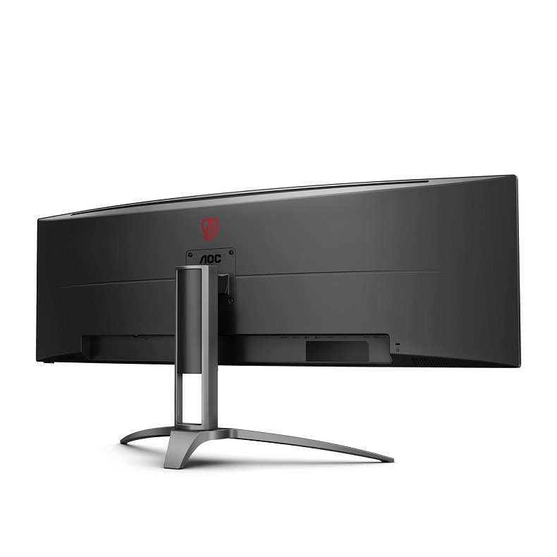 TFT 48.8" AOC AGON AG493QCX, Dual-FHD, VA, 144Гц, изогнутый, HDMIx2, DP, USB-hub, HAS, колонки, черный.