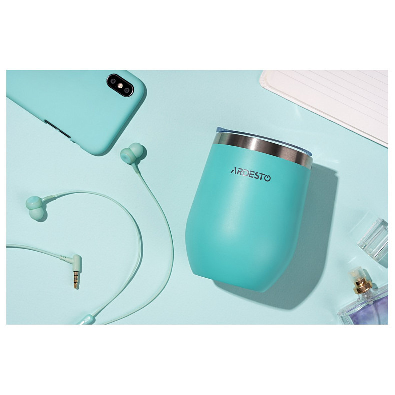 Термокружка Ardesto Compact Mug, 350мл, нержавеющая сталь, голубой (AR2635MMS)