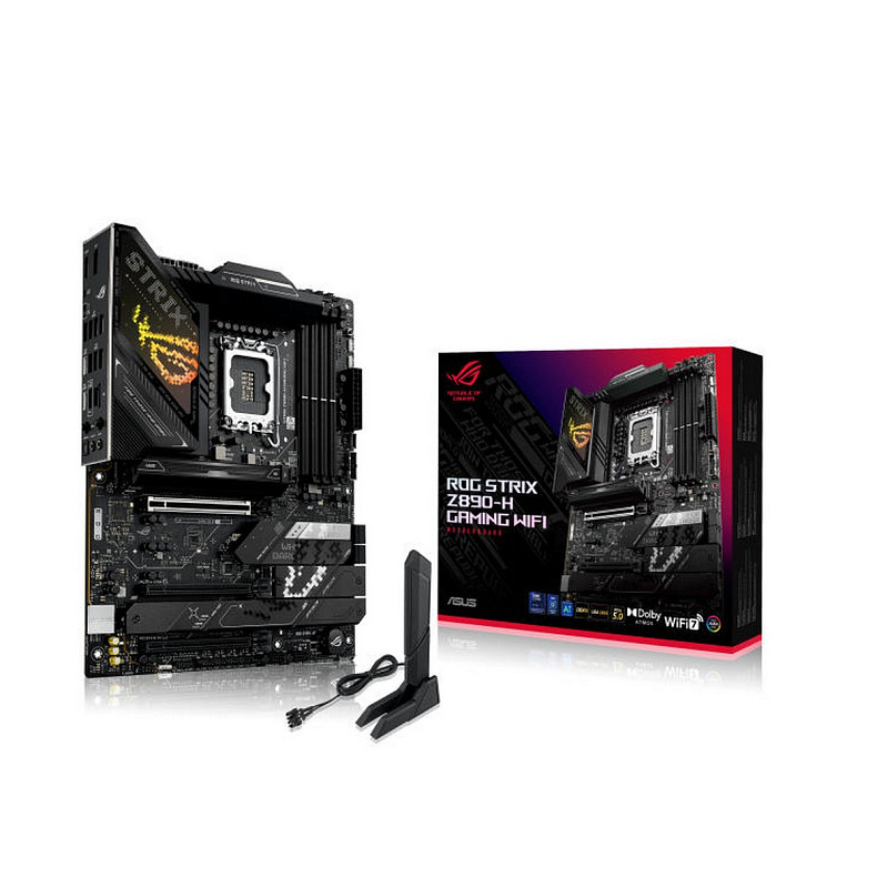 Материнcька плата ASUS ROG STRIX Z890-H GAMING WIFI s1851 Z890 4xDDR5 M.2 HDMI DP Wi-Fi BT ATX