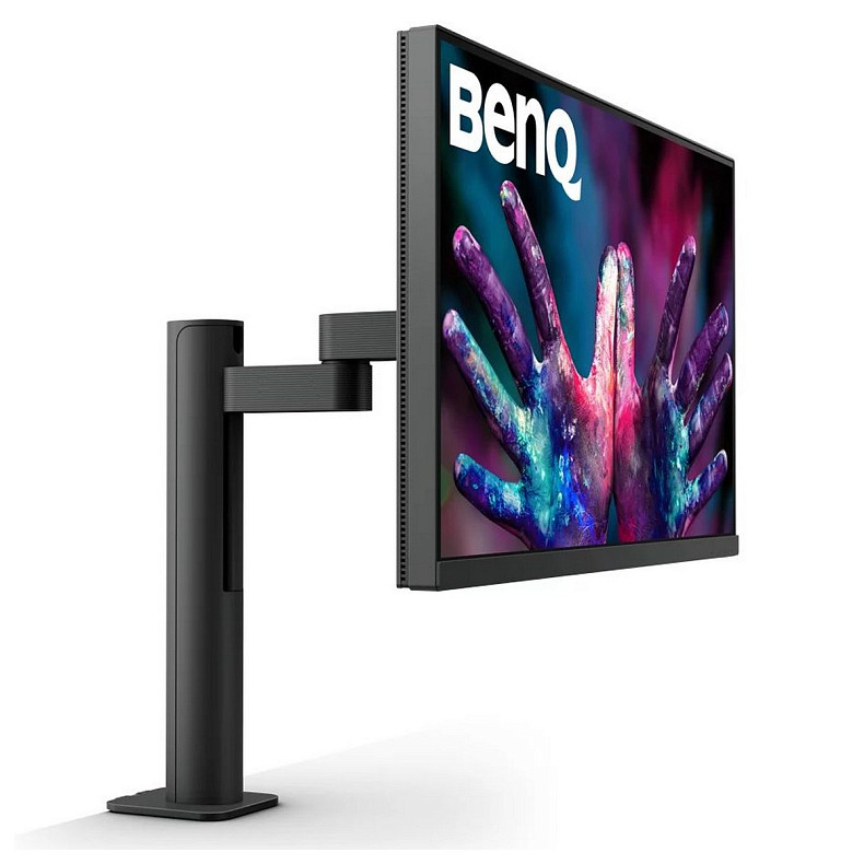 TFT 27" BenQ PD2705UA, IPS, 4K UHD, 99% sRGB, HDMI, DP, USB-C, USB-hub, HAS, колонки, темно-серый