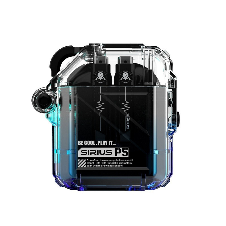 Наушники Gravastar Sirius P5 Transparent Blue (GRAVASTARP5_XTAL_BLU_V2)