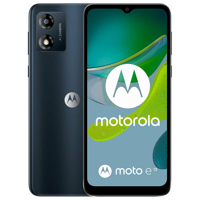 Смартфон Motorola Moto E13 8/128GB Dual Sim Cosmic Black (PAXT0079RS)