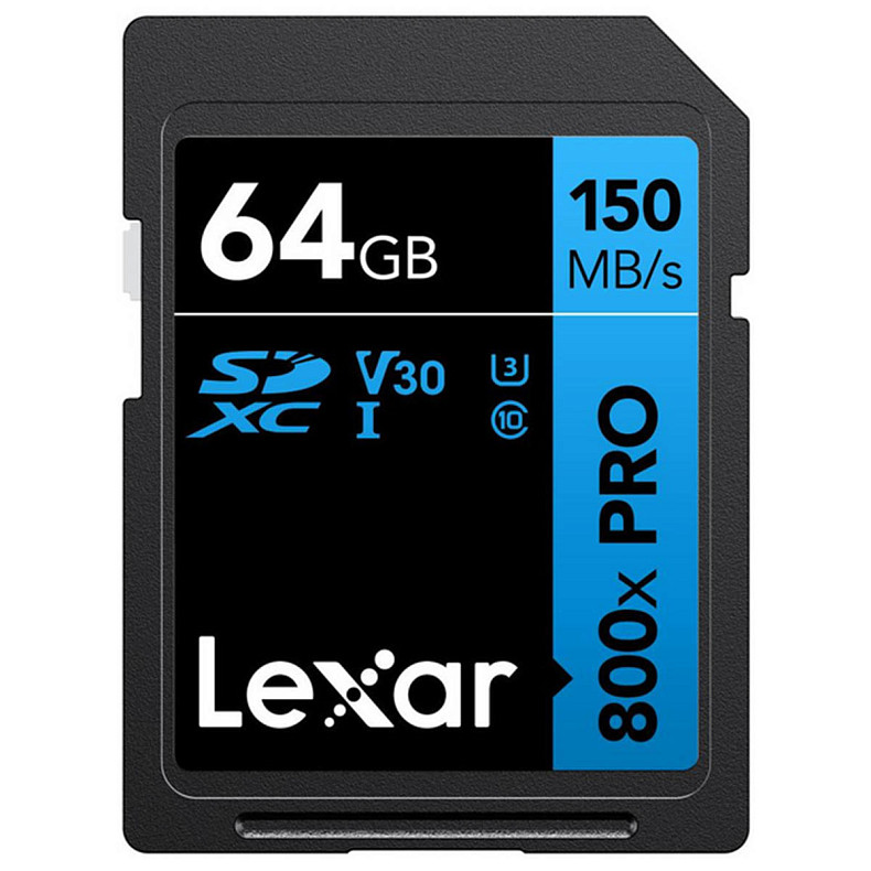 Карта памяти LEXAR SDXC 64GB UHS-I (LSD0800P064G-BNNNG)