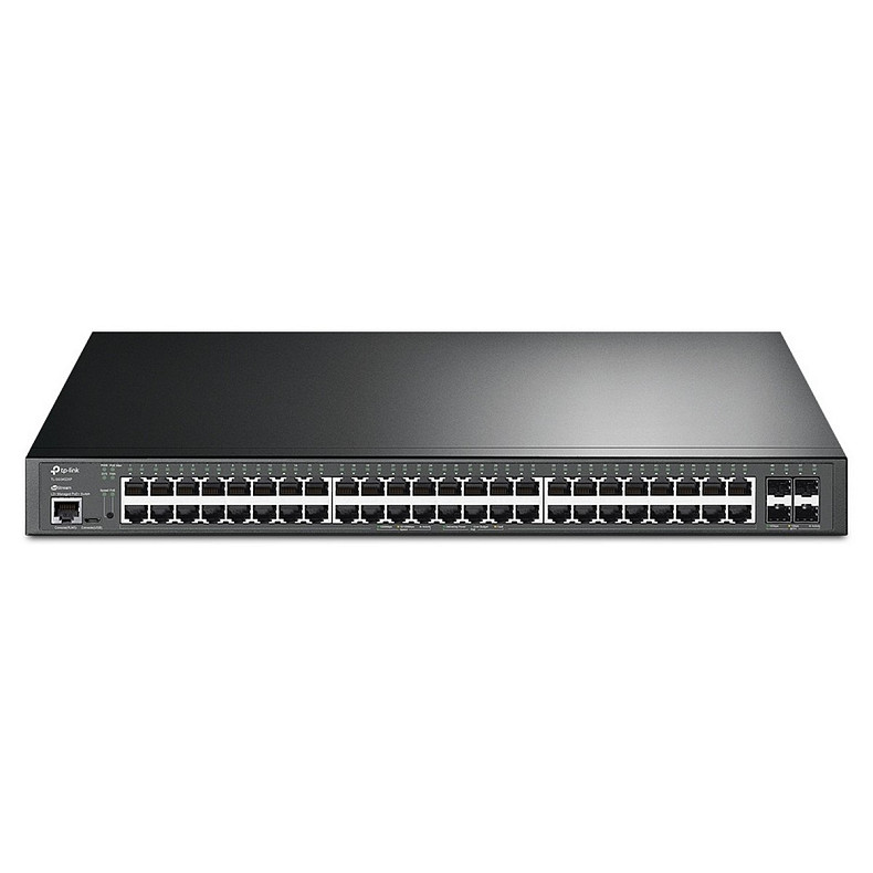 Коммутатор TP-LINK SG3452XP 48xGE (48xPoE), 4xSFP+, 500Вт, Управляемый L2