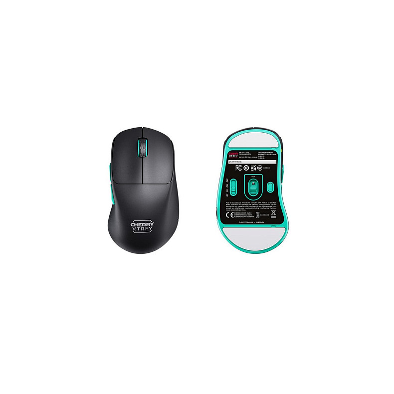Миша Cherry Xtrfy M64, WL/USB-A, RGB, чорний