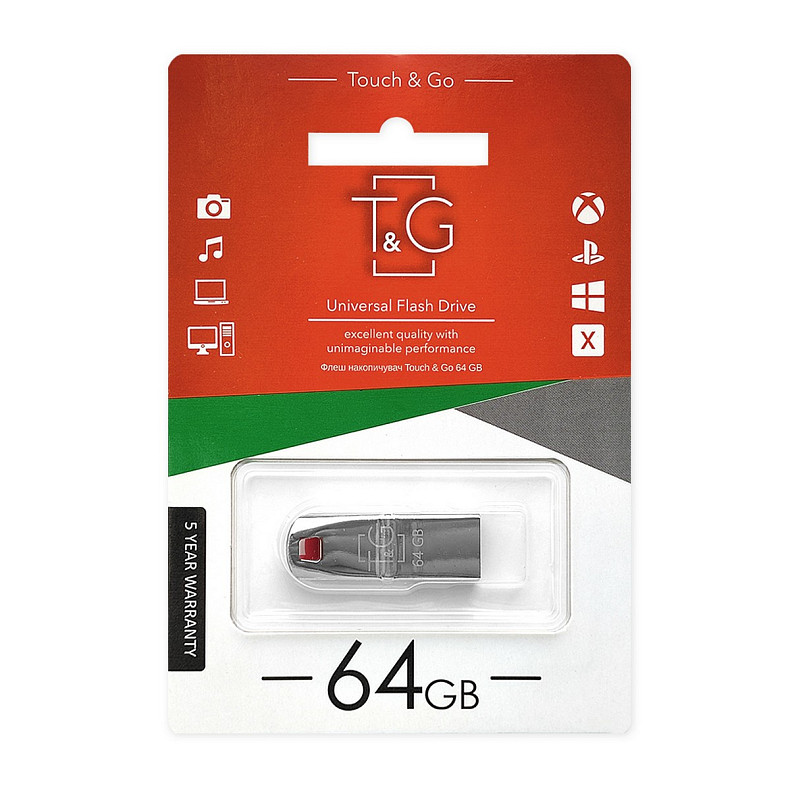 Флеш-накопичувач USB 64GB T&G 114 Stylish Series (TG115-64G)