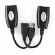 Кабель Cablexpert UAE-30M Подовжувач USB2.0 по кручений парі, до 30 м, чорний