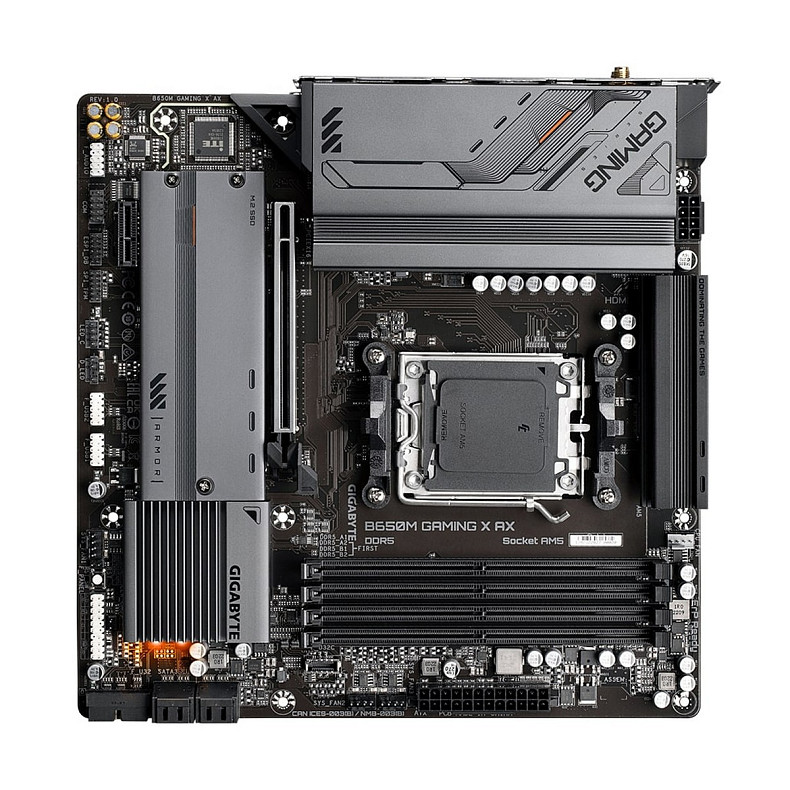 Материнська плата GIGABYTE B650M GAMING X AX sAM5 B650M 4xDDR5 M.2 HDMI DP mATX