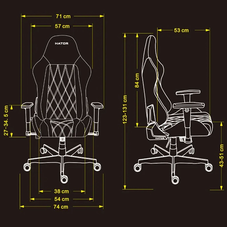 Крісло для геймерів HATOR Darkside 3M Fabric Grey (HTC3016M)