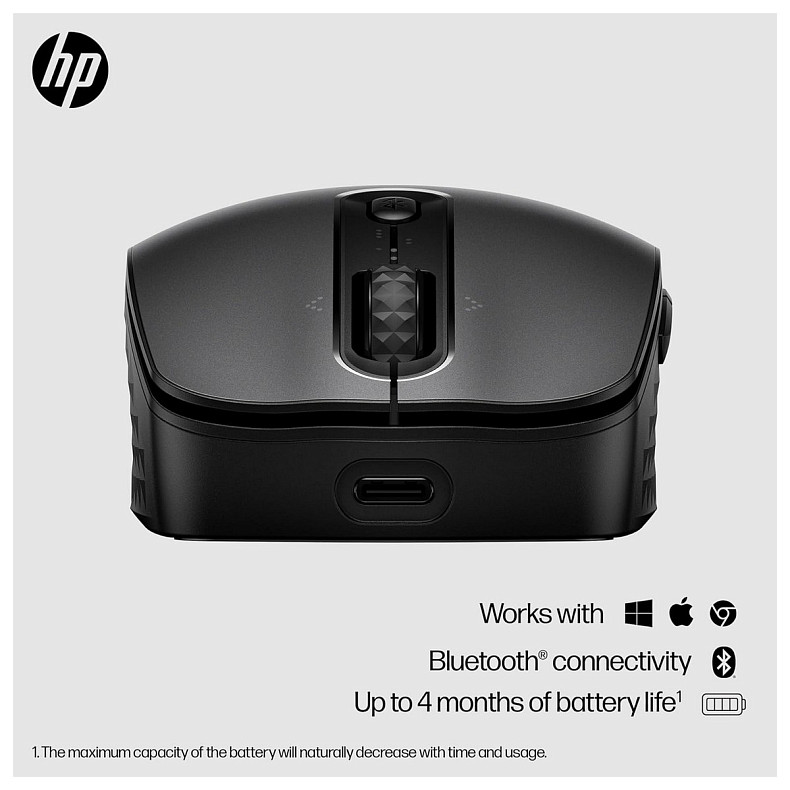 Мышь HP 690 Rechargeable, BT, черный