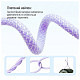 Кабель ColorWay Lightning + Type-C USB (M/M), 3.0 А, 1 м, Purple (CW-CBPDCL061-PU)