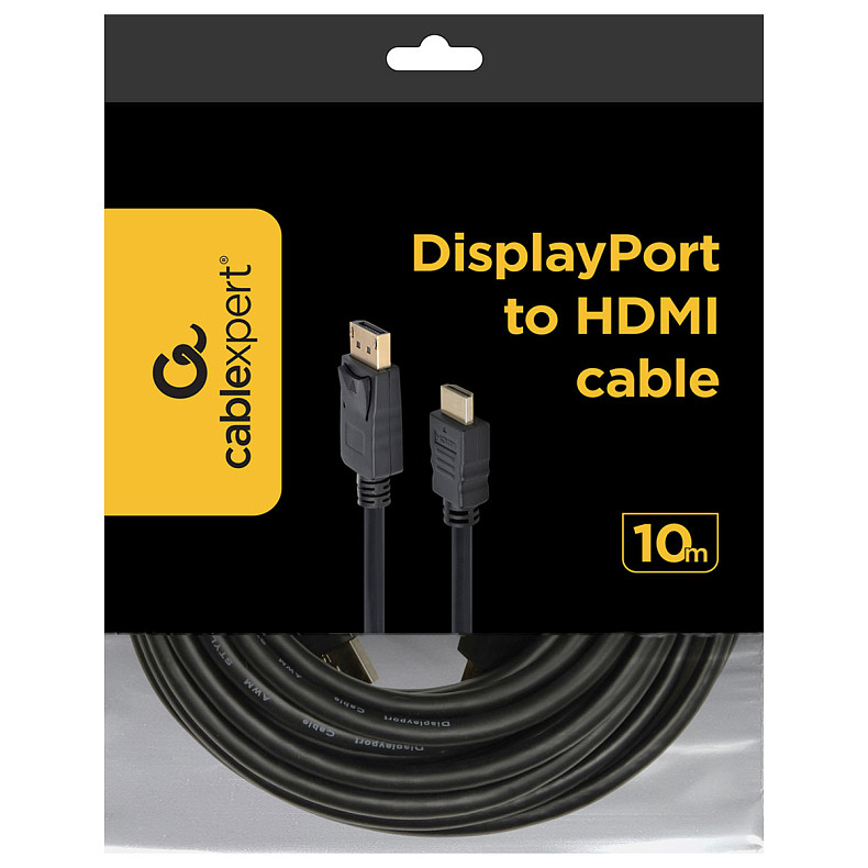 Кабель DisplayPort на HDMI, Full HD 60 Гц, 10 м