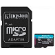 Карта памяти Kingston 64GB MicroSDXC UHS-I/U3 Class 10 Canvas Go! Plus R170/W70MB/s + SD-адаптер (SDCG3/64GB)