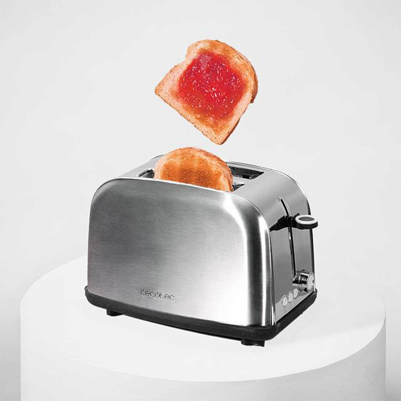 Тостер CECOTEC Toast&time 850 Inox Lite 