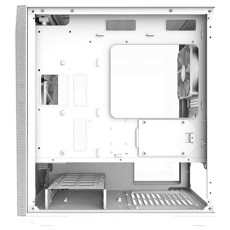 Корпус Zalman Z1 Iceberg, без БП, 2xUSB3.0, 1xUSB2.0, 3x120mm Black fans, TG Side Panel, mATX, White