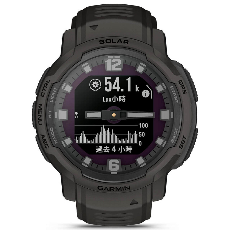 Спортивний годинник GARMIN Instinct Crossover Solar Graphite