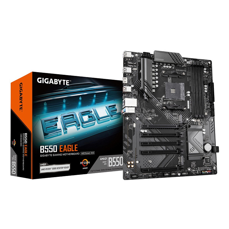 Материнская плата GIGABYTE B550 EAGLE sAM4 B550 4xDDR4 M.2 HDMI ATX