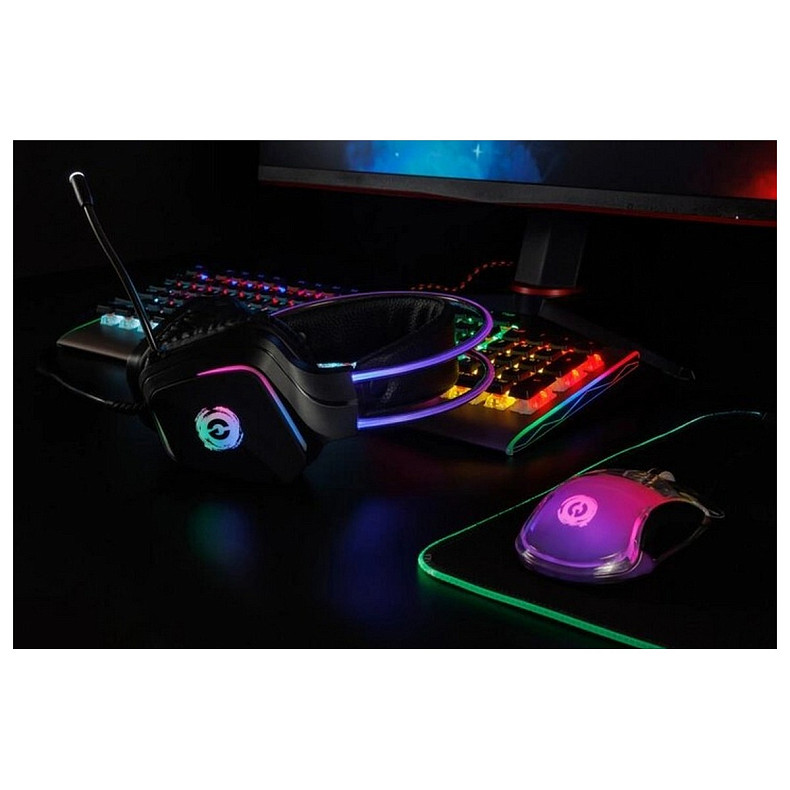 Гарнитура Canyon Darkless GH-9A Gaming 3.5 мм RGB Black (CND-SGHS9A)