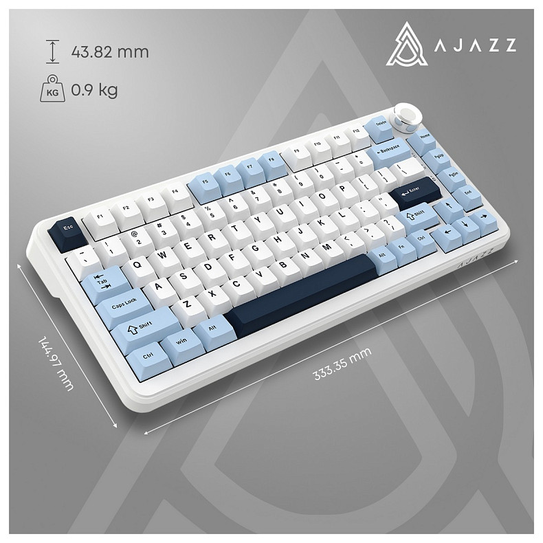 Клавіатура Ajazz AK820 Max Plus Day Dream Switch White (AK820MAX-DD-BWD)