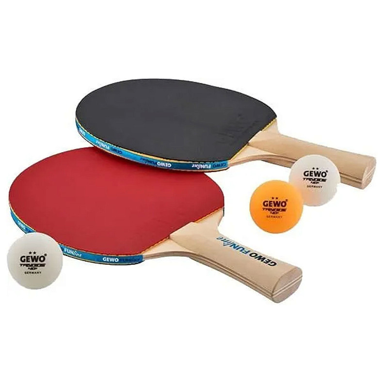 Набір для настільного тенісу Gewo Fun Time 4 Bats 10 Balls (96980000)
