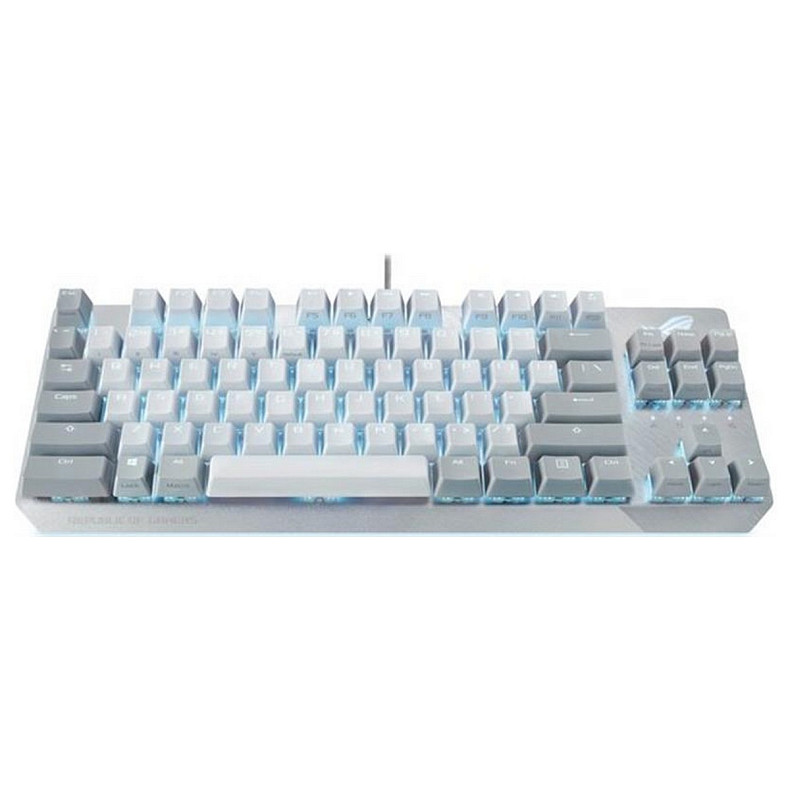 Клавіатура Asus ROG Strix Scope NX TKL Moonlight White RD LED 84key EN White (90MP02B6-BKUA00)