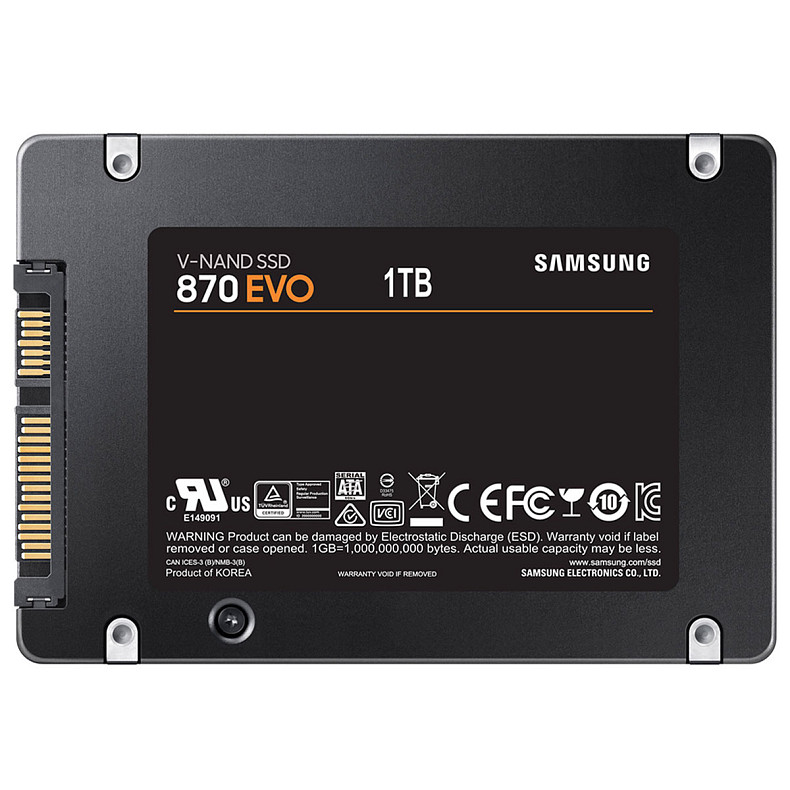 SSD диск Samsung 870 EVO MZ-77E1T0BW SATA 2.5" 1TB