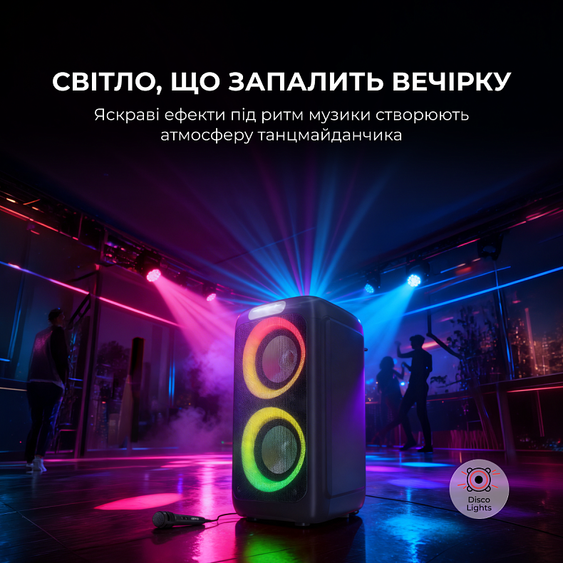 Портативна колонка Sharp Party Speaker PS-949 Black