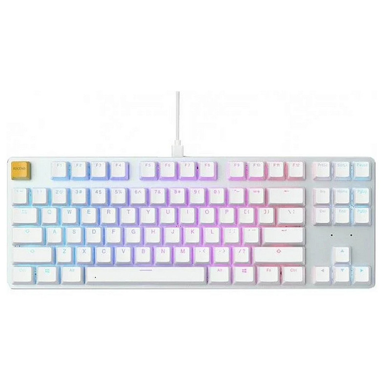 Клавиатура GLORIOUS GMMK TKL, white (GLO-GMMK-TKL-BRN-W)