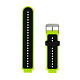 Силиконовый ремешок для GARMIN Universal 16 2Colors Silicone Band Green/Black